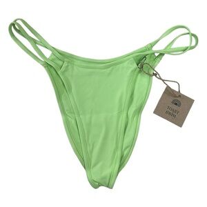 Toast Swim Open Side Bikini Bottom in Paradise Green Size S | Free People NWT